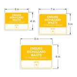 Classic Framed Plus Ensure Biohazard Waste Is Properly Sealed Door or Wall Sign | Hygiene and Safety Signage