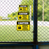 Classic Framed Plus Caution: Equipment Subject to Lockout Procedures Door or Wall Sign | Miscellaneous Warning Signs - Industrial & Construction