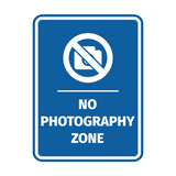 Signs ByLITA Portrait Round No Photography Zone Door or Wall Sign Easy Installation | Directing Artists & Co-Workers | Music | Concert | Festivals