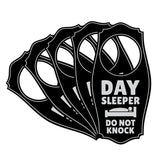 Day Sleeper Do Not Knock Door Hanger | House or Business Door Sign