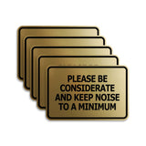 Signs ByLITA Classic Framed, Please Be Considerate and Keep Noise to a Minimum Wall or Door Sign (Multipacks)