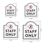 Staff Only' Headstone - Wall or Door Signs ? Access & Control Sign