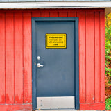Classic Framed Plus Vehicles And Contents Are Left At Owners Risk Door or Wall Sign