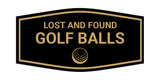 Fancy Lost And Found Golf Balls Wall or Door Sign