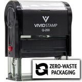 All Quality Zero-Waste Packaging Self-Inking Rubber Stamp