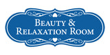 Signs ByLITA Designer Beauty & Relaxation Room Wall or Door Sign