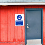 Portrait Round Plus Use Handwash Station Before Entering Door or Wall Sign