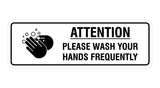 Standard Attention Please Wash Your Hands Sign