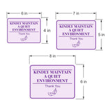 Classic Framed Plus Kindly Maintain a Quiet Environment – Thank You Door or Wall Sign | Medical Facility Greeting & Reception