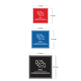 Signs ByLITA Square Mail Door or Wall Sign | Spanish Bilingual Business and Office Signs