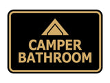 Signs ByLITA Classic Framed Camper Bathroom Wall or Door Sign