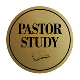 Signs ByLITA Circle Pastor Study Wall or Door Sign