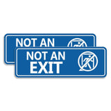Standard NOT an EXIT (Stick Man) Wall or Door Sign