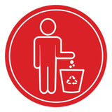 Signs ByLITA Circle Please Recycle Graphic Door or Wall Sign | Easy Installation | Durable Construction | Promote Health And Safety | Caution Warning Sign for Home, Business and Office Spaces