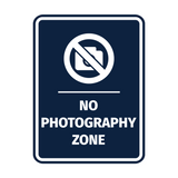 Signs ByLITA Portrait Round No Photography Zone Door or Wall Sign Easy Installation | Directing Artists & Co-Workers | Music | Concert | Festivals