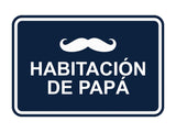 Signs ByLITA Classic Framed Habitación de papá Door or Wall Sign