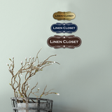Designer Linen Closet Wall or Door Sign