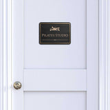 Classic Framed Pilates Studio — Wall or Door Sign | Yoga Studio - Sign