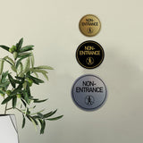 Signs ByLITA Circle Non-Entrance (Person Walking) Wall or Door Sign