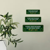 Standard Plus Please Leave Packages At The Front Door - The Gate Is Open Door or Wall Sign | Office & Home Signage
