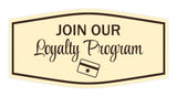 Signs ByLITA Fancy Join Our Loyalty Program Easy Installation | Durable Construction | Barbers | Grooming and Styling | Hair Wall or Door Sign