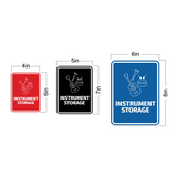 Signs ByLITA Portrait Round Instrument Storage Door or Wall Sign Easy Installation | Directing Artists & Co-Workers | Music | Concert | Festivals