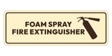 Signs ByLITA Standard Foam Spray Fire Extinguisher Door or Wall Sign | Easy Installation | Elegant Design