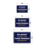 Classic Framed Plus No Money Is Kept On These Premises Overnight Wall or Door Sign | Health And Safety Office Signage