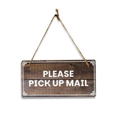 Business Office and Home Signs | Rustic Oak Wood 5 x 10" Hanging Signs