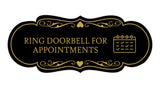 Signs ByLITA Designer Ring Doorbell for Appointments Wall or Door Sign