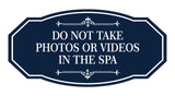 Signs ByLITA Victorian Do not Take Photos Or Videos In The Spa Wall or Door Sign