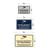 Classic Framed Private Property No Trespassing These Premises are Protected by Video Surveillance 24/7 Wall or Door Sign