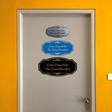 Signs ByLITA Victorian Cover Yourself In The Towel Provided Wall or Door Sign