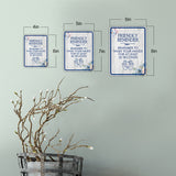 Classic Framed Plus Friendly Reminder Remember To Wash Your Hands For At Least 20 Seconds Wall or Door Sign | Funny Novelty Home Signs | Home Reminders For Families