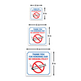 Square Plus Thank You For Honoring Our No Smoking Policy Door or Wall Sign | Workplace Cleaning Signage