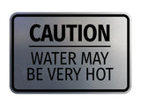 Signs ByLITA Classic Framed Caution Water May be Very Hot Durable Sign | Easy Installation | Elegant Design Wall or Door Sign