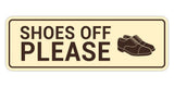 Standard Shoes Off Please (Classic Shoes) Wall or Door Sign
