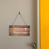Security & Surveillance | Rustic Oak Wood 5 x 10" Hanging Signs