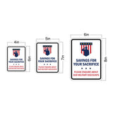 Portrait Round Plus Savings For Your Sacrifice: Please Enquire About Our Military Discounts Door or Wall Sign Honor Veterans with Military Signs | US Pride | Veteran Gratitude and Discount Signs