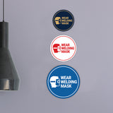 Circle Wear Welding Mask Wall or Door Sign
