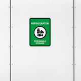 Portrait Round Plus Refrigerator Perishable Storage Door or Wall Sign | Boats & Yachts Signage