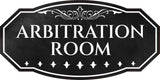 Victorian Plus Arbitration Room Wall or Door Sign | Legal and Courtroom Decoration