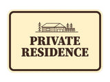 Signs ByLITA Classic Framed Private Residence Wall or Door Sign