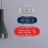 Signs ByLITA Designer Please Knock Before Entering Wall or Door Sign