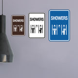 Signs ByLITA Portrait Round Showers (Multiple) Wall or Door Sign