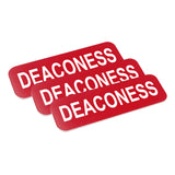 Deaconess 1 x 3" Name Tag, (3 Pack)