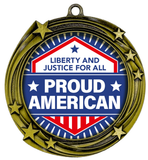 USA High Relief Metal Medals | Patriotic Awards and America Pride (3 Pack)
