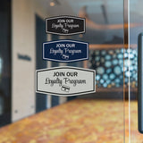 Signs ByLITA Fancy Join Our Loyalty Program Easy Installation | Durable Construction | Barbers | Grooming and Styling | Hair Wall or Door Sign