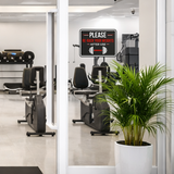 Classic Framed Please Re-Rack Your Weights After Use Wall or Door Sign | Weights & GYM Etiquette - Sign