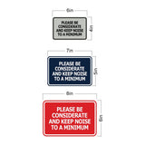 Signs ByLITA Classic Framed, Please Be Considerate and Keep Noise to a Minimum Wall or Door Sign (Multipacks)